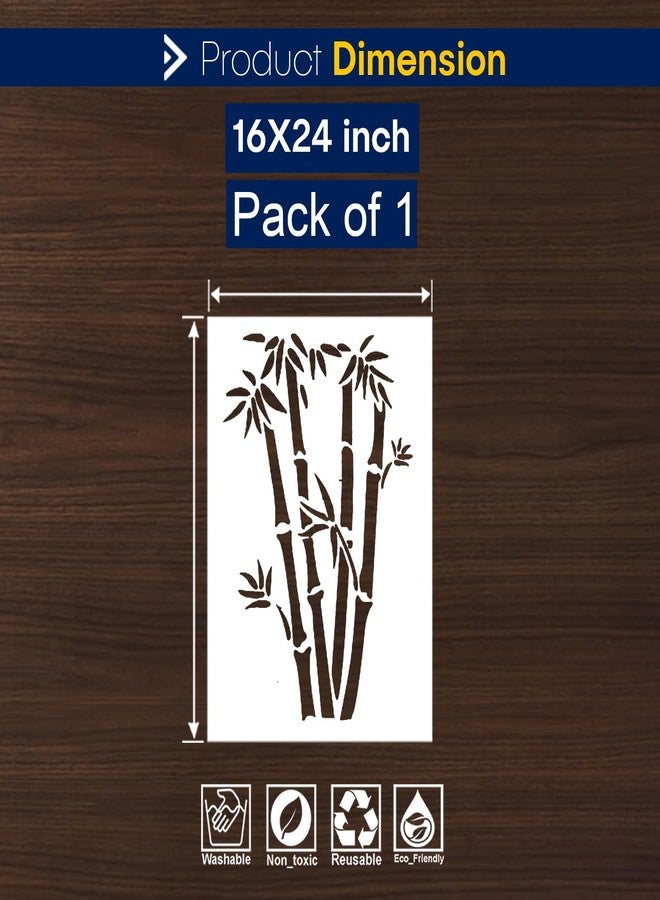 ARandNJ Painting for Wall Stencil (16X24 Inch) Theme:- Bamboo Tree Reusable Wall Stencils for Painting - DIY Reusable Design Suitable for Home & Office (Pack of 1) - Image 2